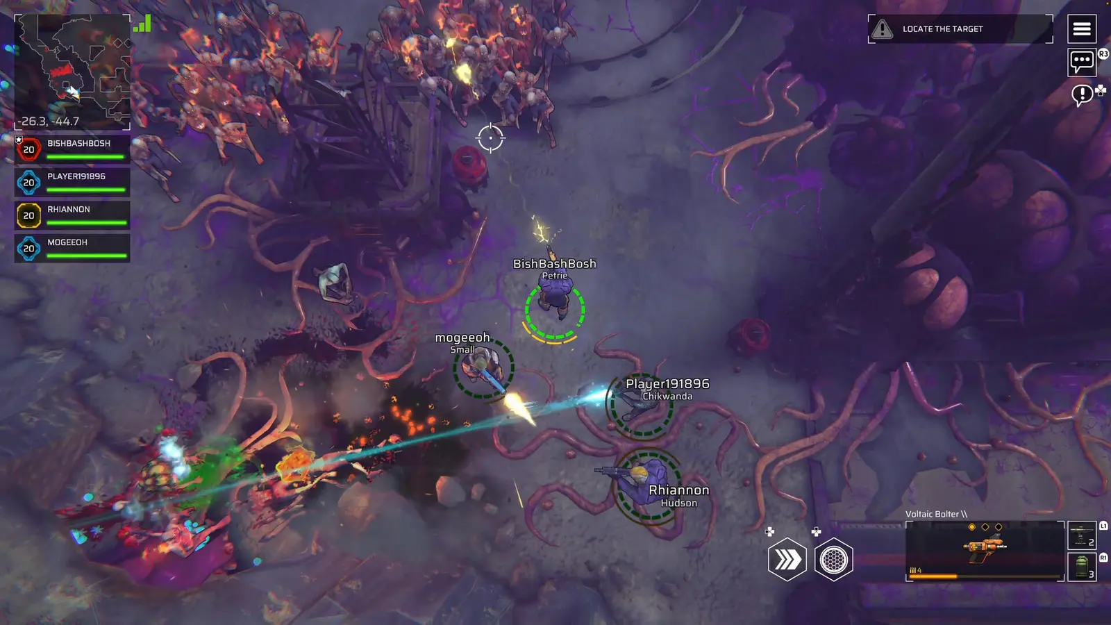 Interior firefight in Zombie Assault: Resurgence