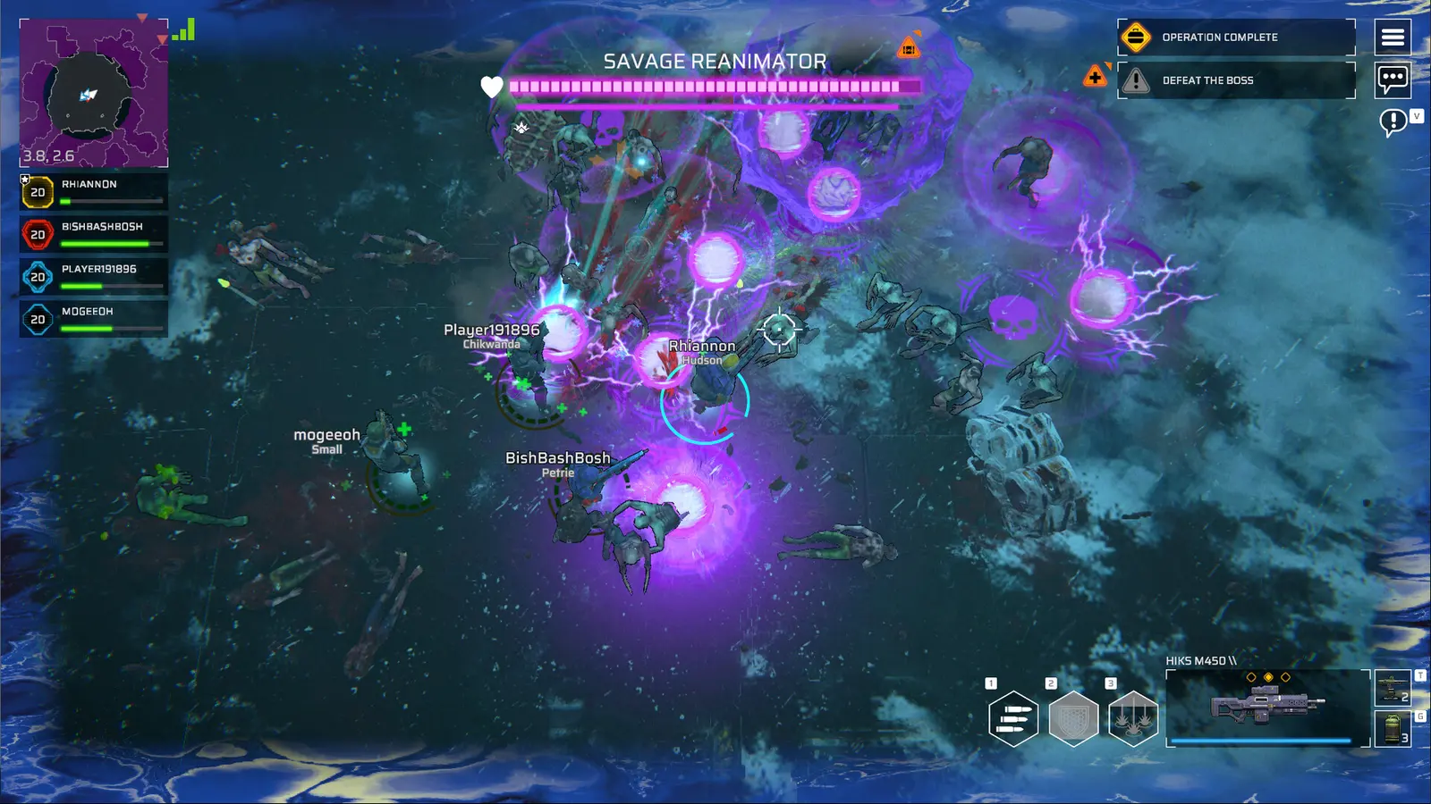 Night combat with muzzle flash in Zombie Assault: Resurgence