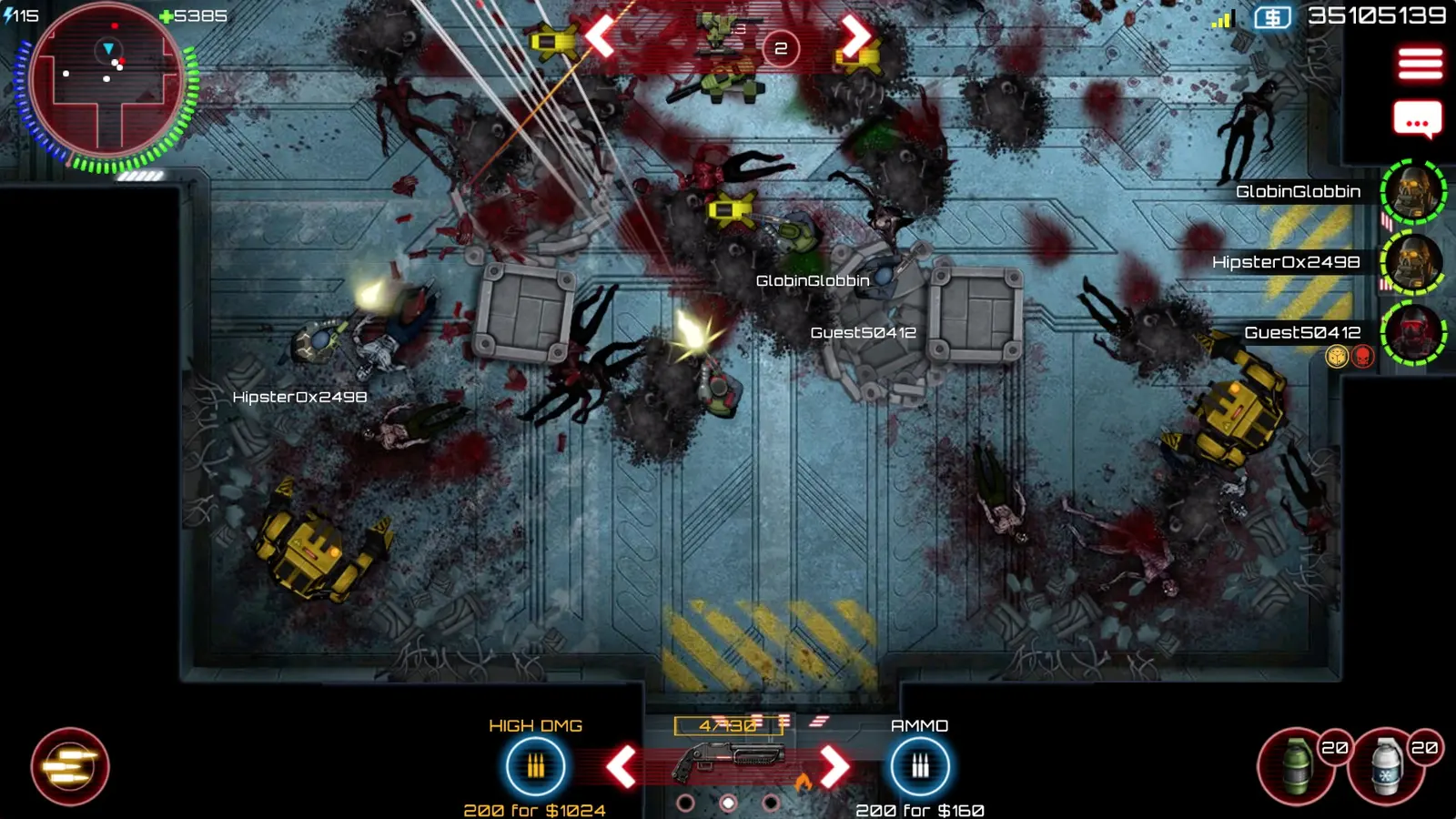Loot and weapons in SAS: Zombie Assault 4